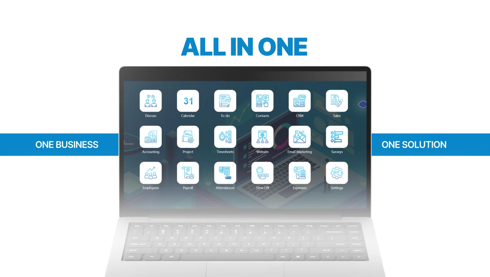 All Vibe modules on one laptop screen